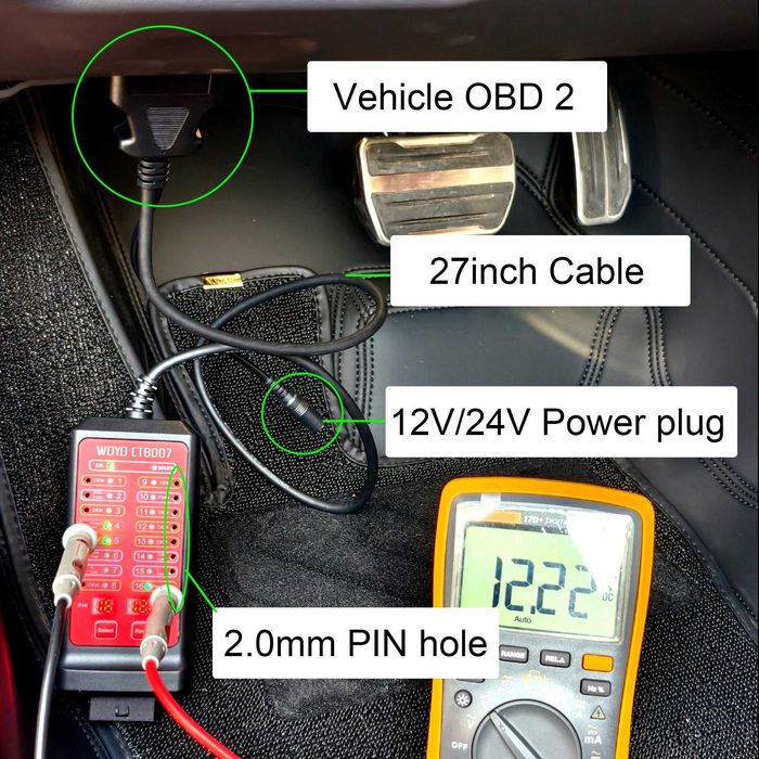 CAN OBD Тестер 12V 24V Breakout Box