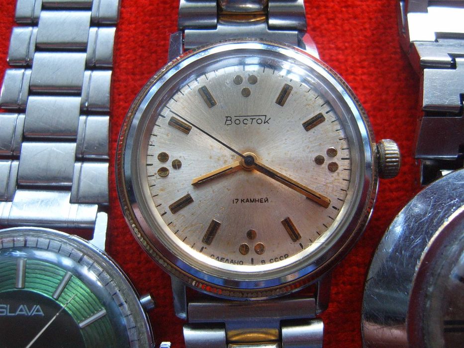 Мъжки ръчни механични часовници Poljot  Полет Slava СССР -ера