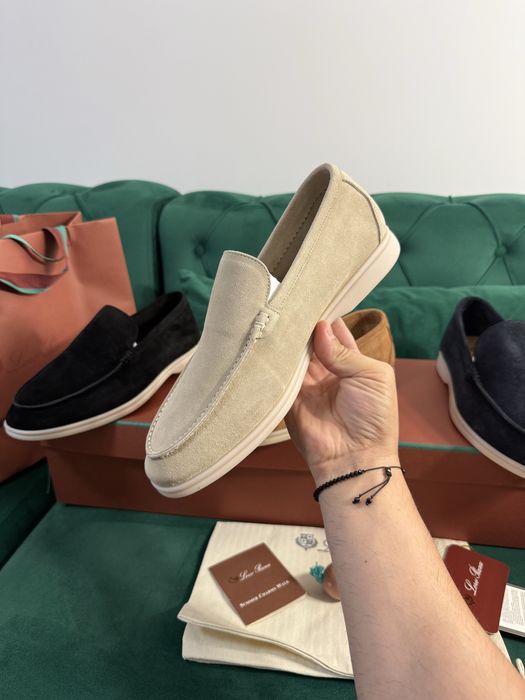 Mocasini Loro Piana piele naturala 100% Full Box colectie noua