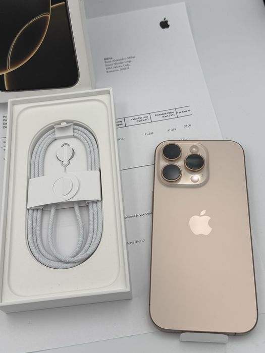 iPhone 16 Pro Dessert Titanium FullBox Factura Garantie
