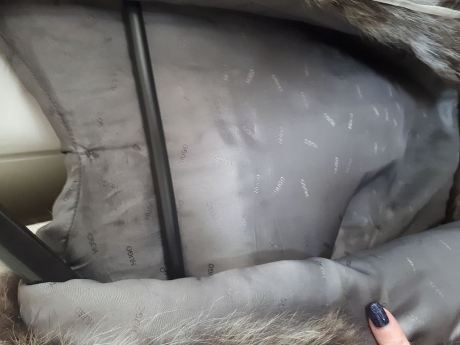 Кожен елек с косъм