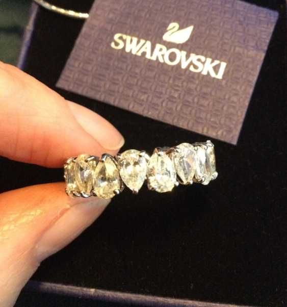 Inel Swarovski Matrix Vittore Pear Cut