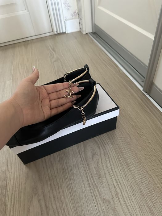 Chanel балетка чёрный