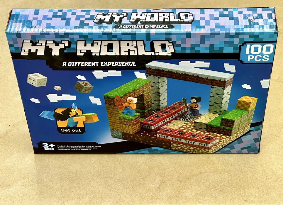 Магнитни блокчета Minecraft с фигури/Magnet blocks