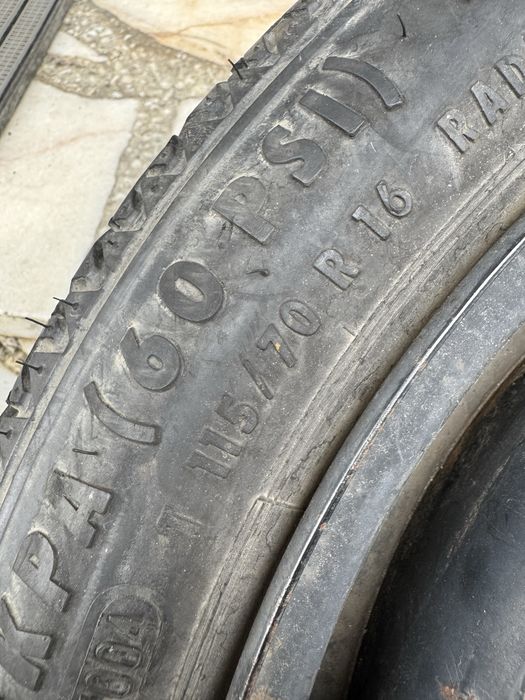 Roata de rezerva 115/70 R16 5x112 VW Skoda Audi Seat 80km/h subtire