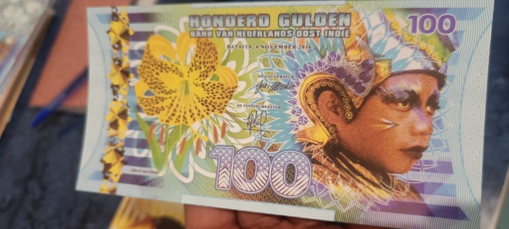 Lot 4 bancnote guldeni indiile de est olandeze