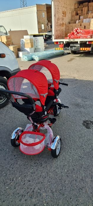 Коляска Велосипед 2в1 для двойни Прогулочный