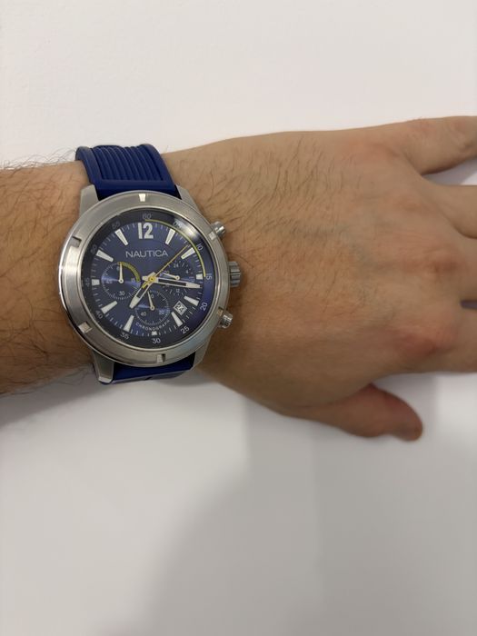 Ceas Nautica Chronograph Blue Dial