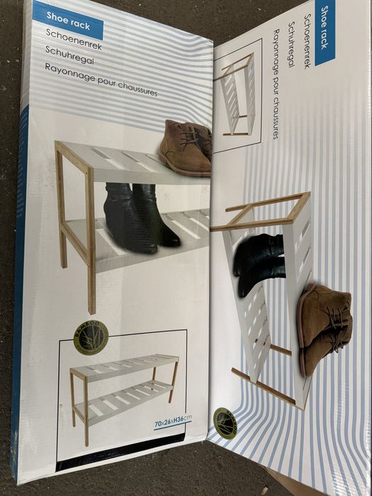 Suport incaltaminte, pantofar bambus