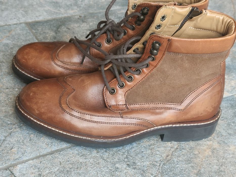 Ghete piele Massimo Dutti originale