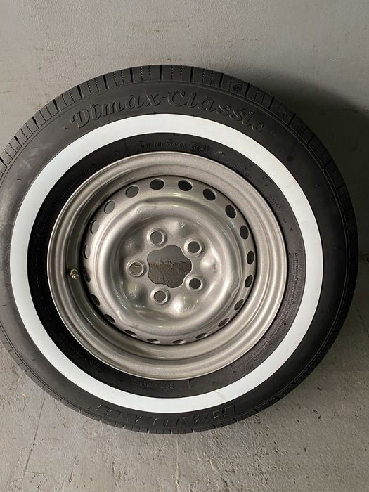 Jante 14 roti VW Transporter T1 T2 T3, jante Oe anv Noi 185HR14 white wall