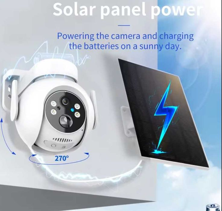 8141 WiFi соларна камера 4G SIM Full HD 6 mp