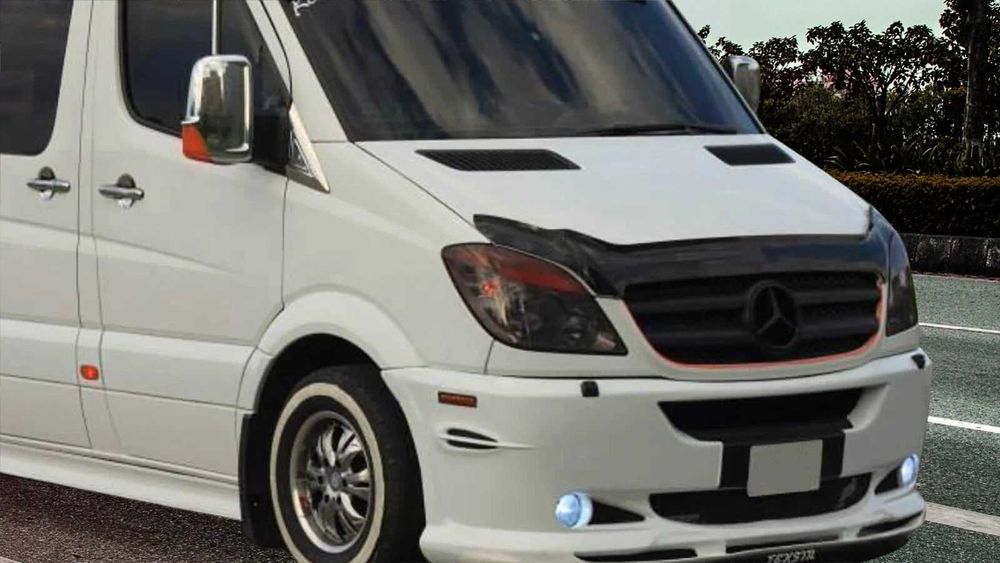 Преден дефлектор спойлер за капак Ford Transit Custom Ranger Connect VW T5 Vito Sprinter Vivaro Hilux Navara