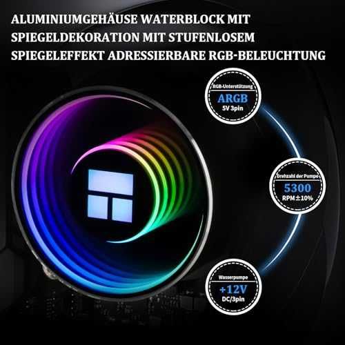 Thermalright Frozen Notte 360 Black ARGB AIO охлаждане