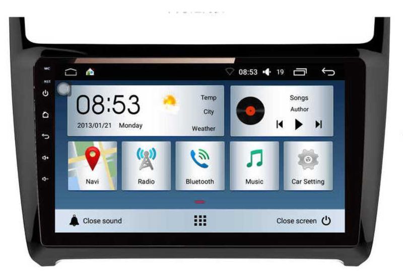 VOLKSWAGEN POLO 2011-2016- 9'' Андроид Навигация, 9429