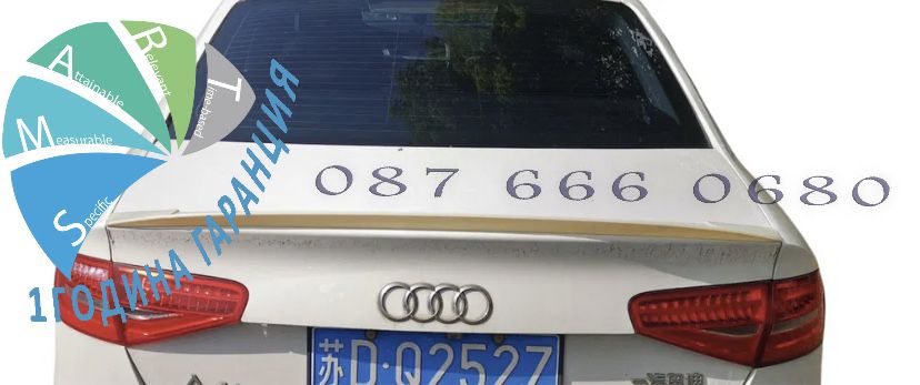 Audi A4 B8 B8.5 лип спойлер багажник lip spoiler abt ауди а4 б8 б8.5