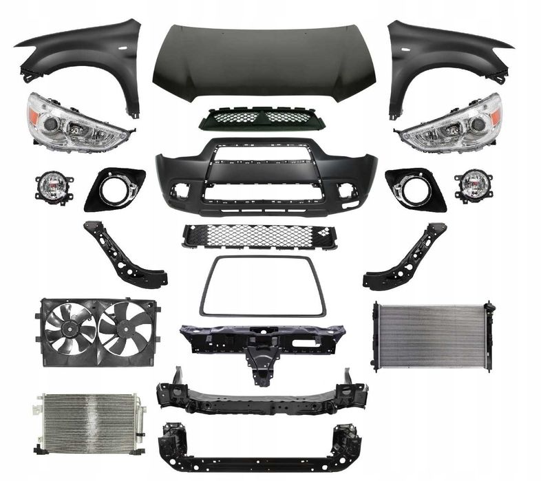 Капот,крылья,бампер,фары,решетки на Митсубиши Асх 10 -
