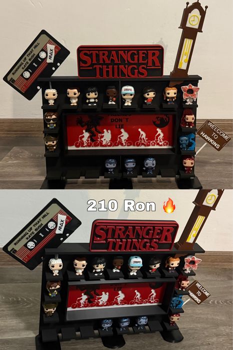 Box / Suport pentru figurine Kinder Joy – Stranger Things (print 3D)