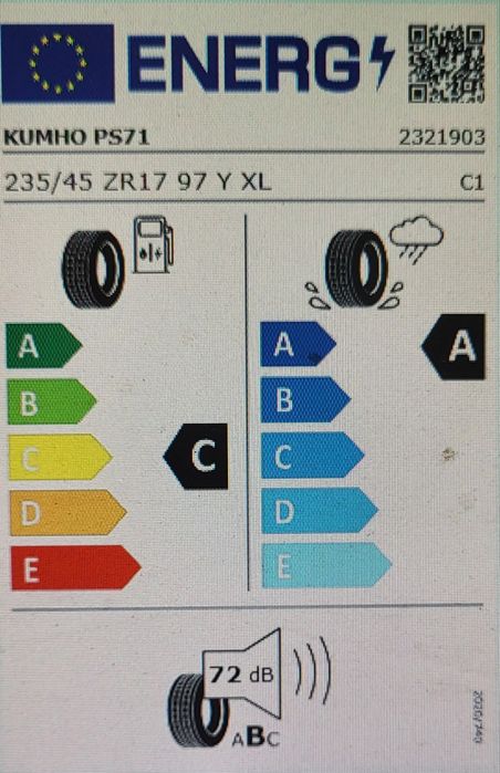 2 anvelope 235 45 17 kimho ecsta ps71 2020 7mm Top