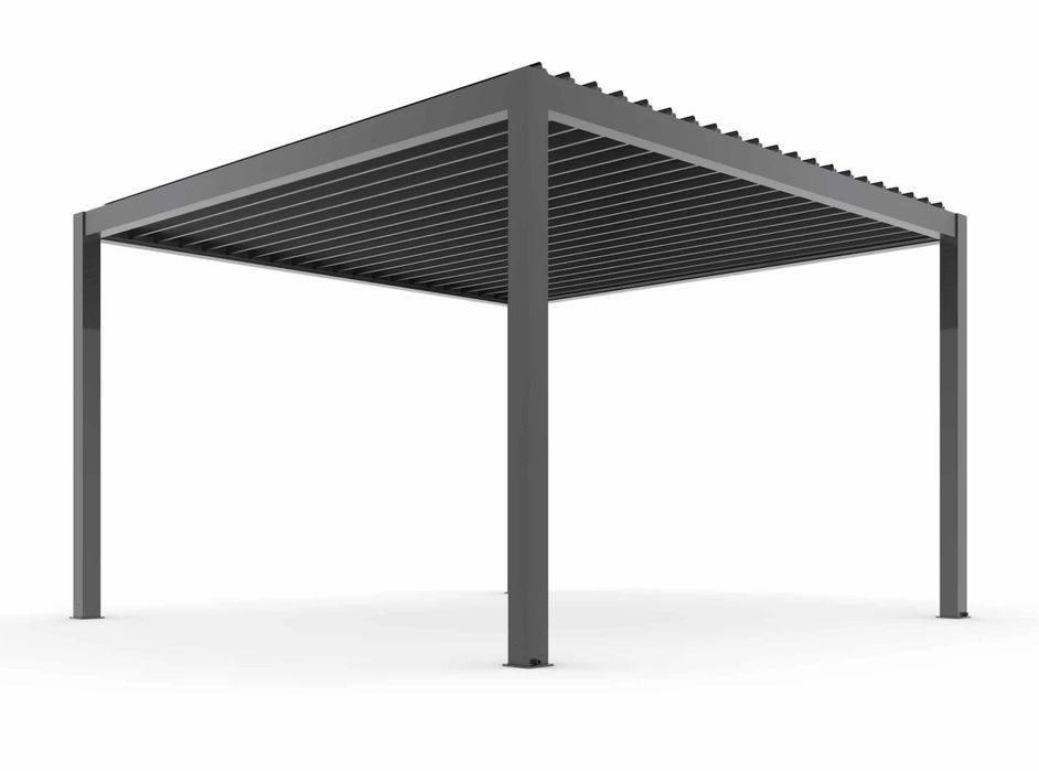 Pergola Bioclimatica Pavilion 3x3x2.4 m Premium Aluminiu Electrostatic