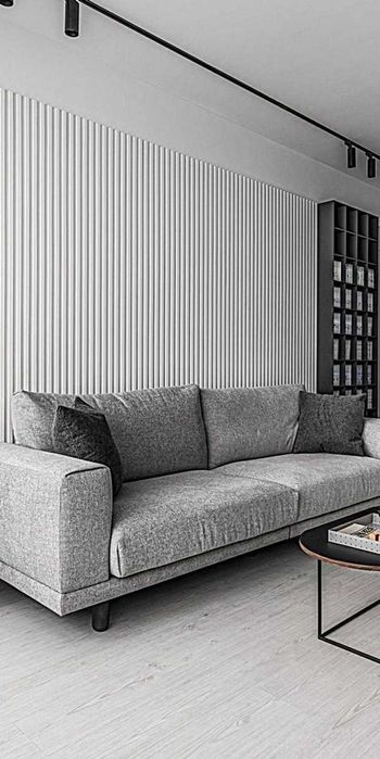 Декоративен PVC Панел – цвят бяло – 16 х 2.4 х 266 см