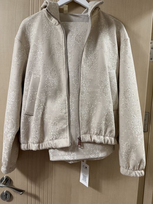 Дамски сет с дантела и камъни