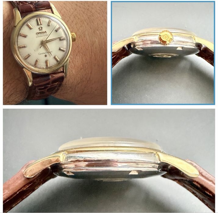Ceas Omega Constellation Automatic 18 k Gold Cappen , full set.