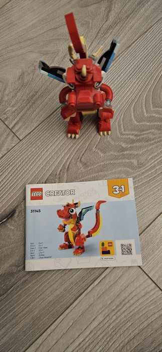 Lego Creator 3 in 1 dragon rosu, cod 31145
