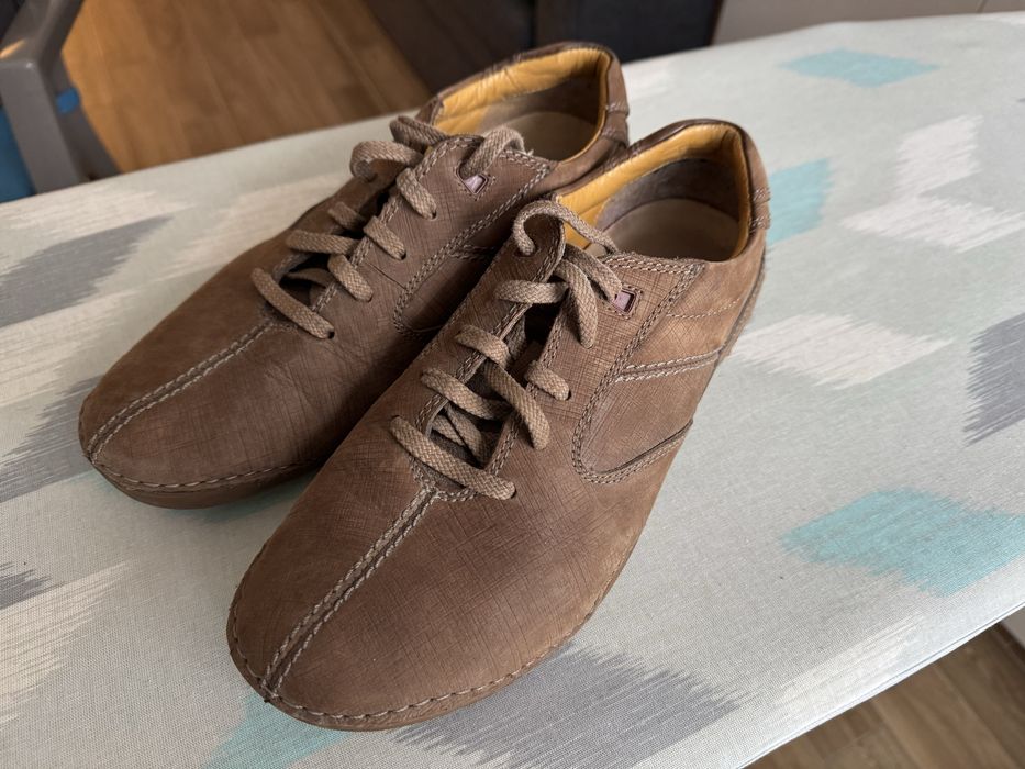 Оригинални мъжки кожени обувки Clarks
