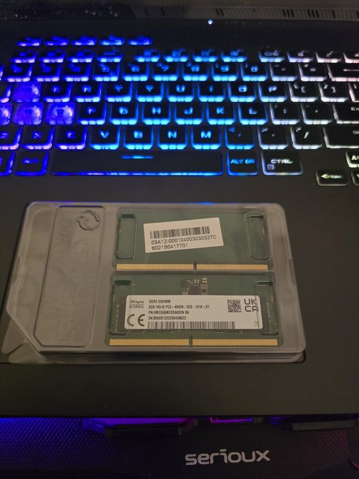 Kit RAM sodimm 16Gb DDR5 laptop/notebook