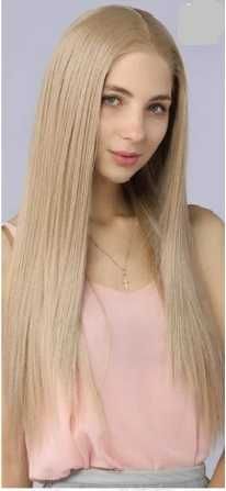 Perucă lungă dreaptă- Blond cenușiu 65 cm -NR .9