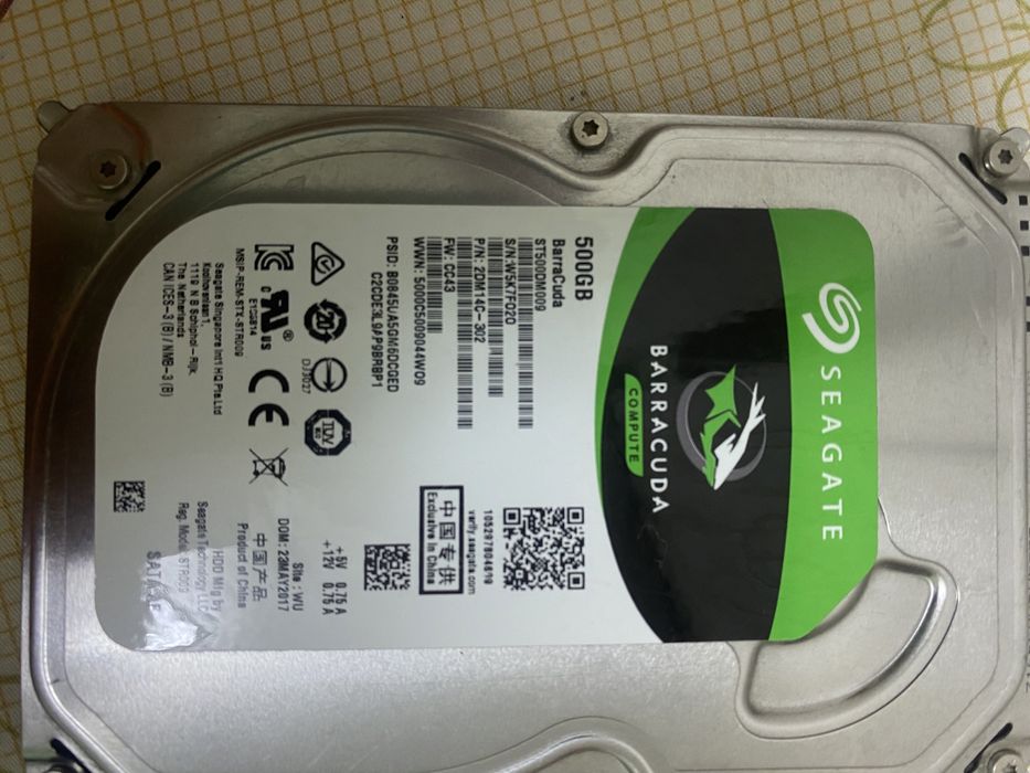 Жесткий диск segate hdd 500gb 2x