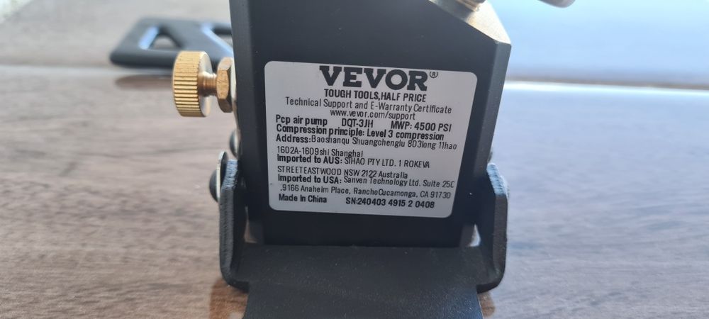 Помпа за пушка 300 бара ПЦП PCP VEVOR Вевор пистолет компресор Tuxing