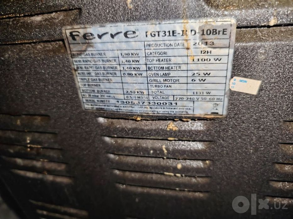 Gaz, vitechka, tumba rakvinali  sotiladi ishlatilgan