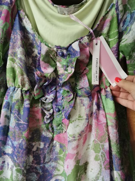 Rochie vernil cu imprimeu