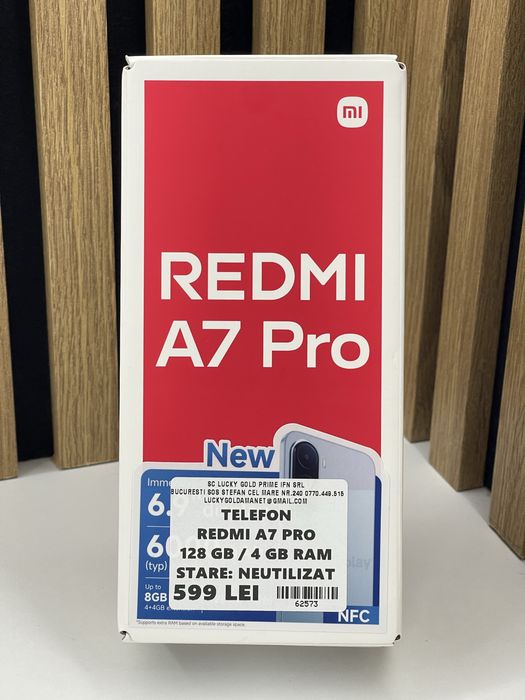 Redmi A7 Pro Nou 128Gb 4Gb ram Garantie/Factura #62573