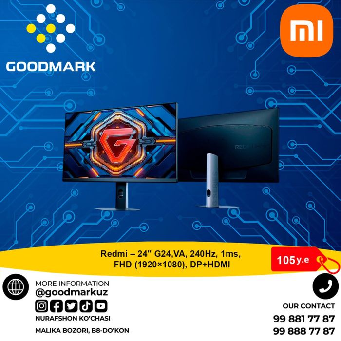 Redmi – 24" G24,VA, 240Hz,