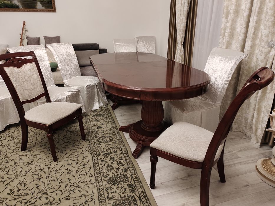 Стол Дубовый со стульями