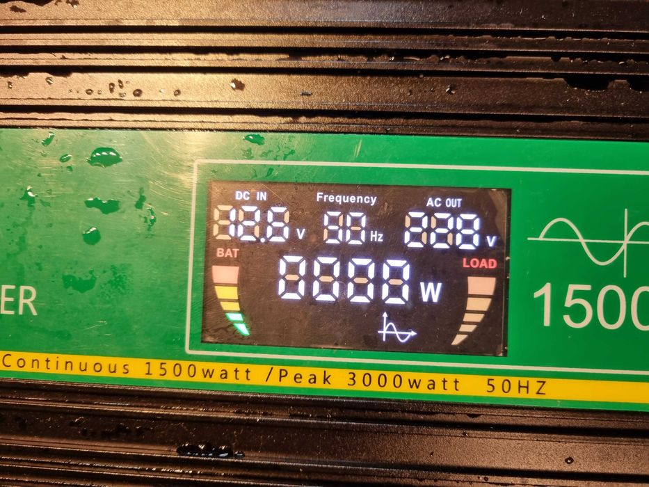 Jiguun 12v 1500W pure sine wave inverter