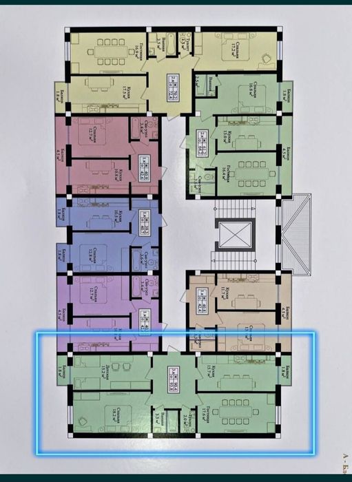 Продаётся  3/4/5, 93m² ( коробка) ЖК YUGNAKIY
коробка) KK YUGNAKIY,
ко