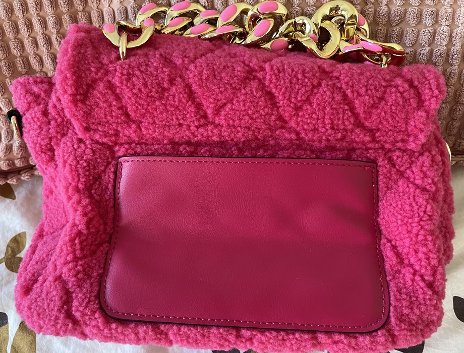 Ново! Розова чанта с дълга дръжка по модел на Chanel