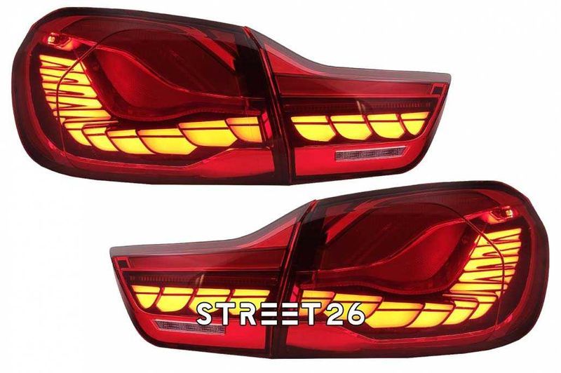 Stopuri OLED BMW Seria 4 F32 F33 F36 M4 F82 F83 Rosu Clar