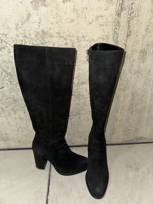 Дамски ботуши естествен велур Gianni