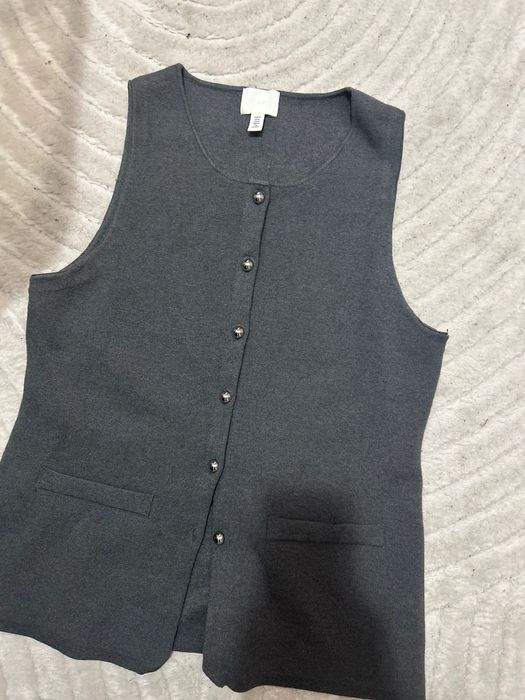 Елек на H&m сив и кремав