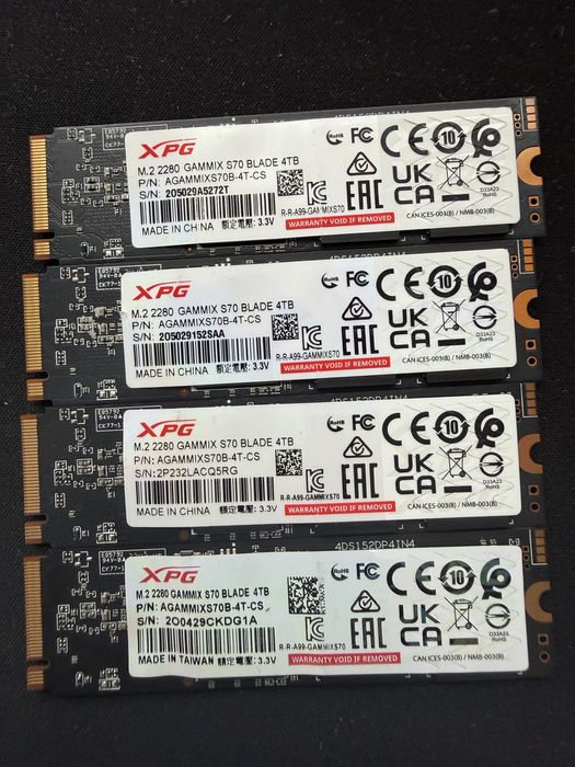 [NOU] SSD 4TB Adata XPG GAMMIX S70 Blade 4TB 7400MB/s 6600MB/s