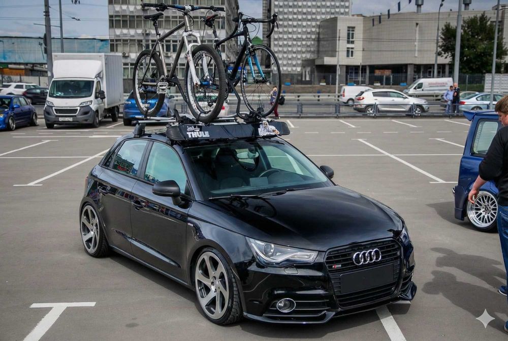 Audi A1 Оригинален багажник за покрив (напречни греди, релси, рейлинг)