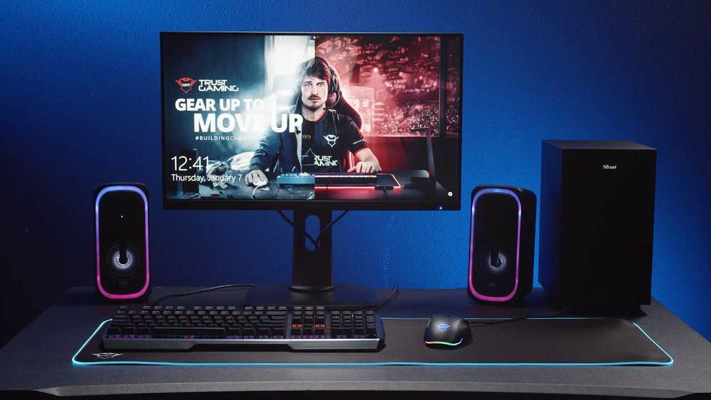 Boxe PC, Consola RGB TRUST GXT 635 RUMAX 2.1 40W Subwoofer Bluetooth