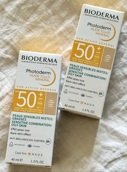 Bioderma SPF 50 crema fata protectie solara Photoderm fond ten