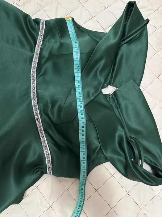 Rochie tafta nasa gravida verde smarald