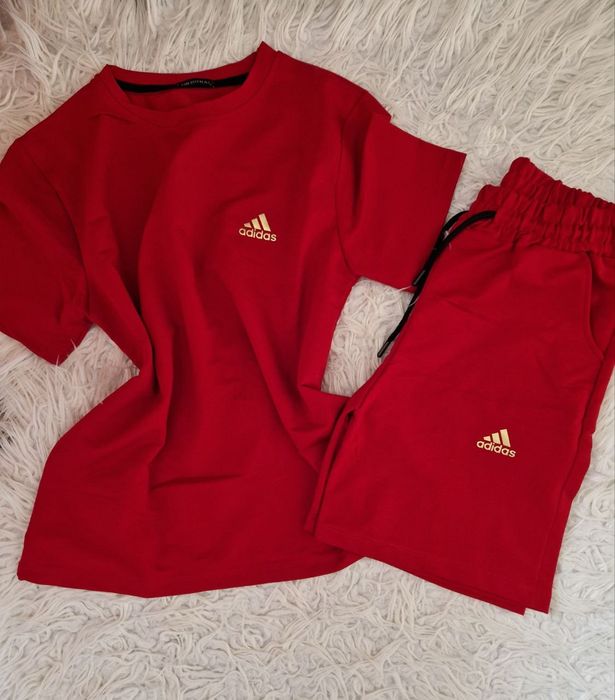 Compleu roșu Adidas bumbac dama
